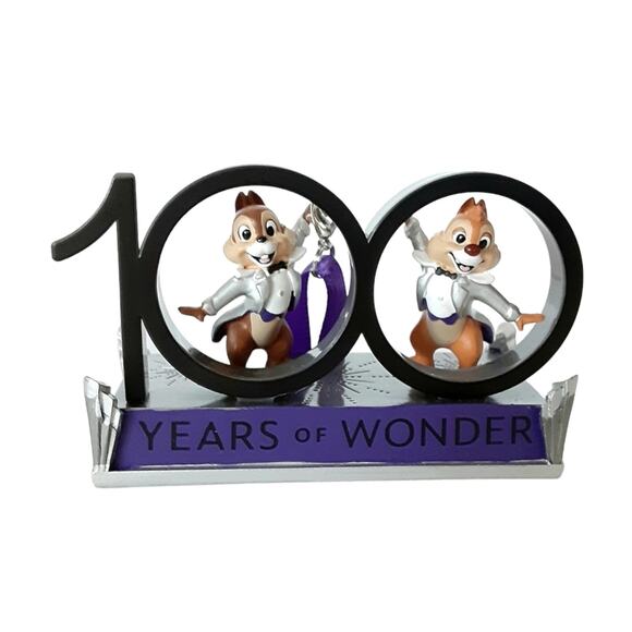 Disney Parks 100 Years of Wonder Chip and Dale Christmas Ornament Walt Disney - Picture 1 of 7